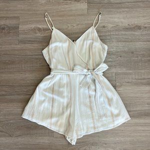 Linen Striped Romper